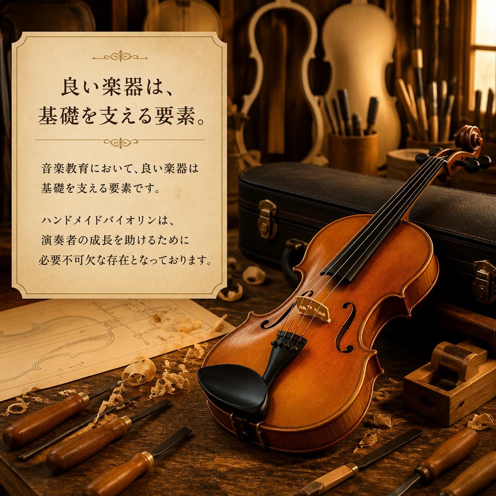 音楽教育におけるハンドメイドバイオリンの重要性